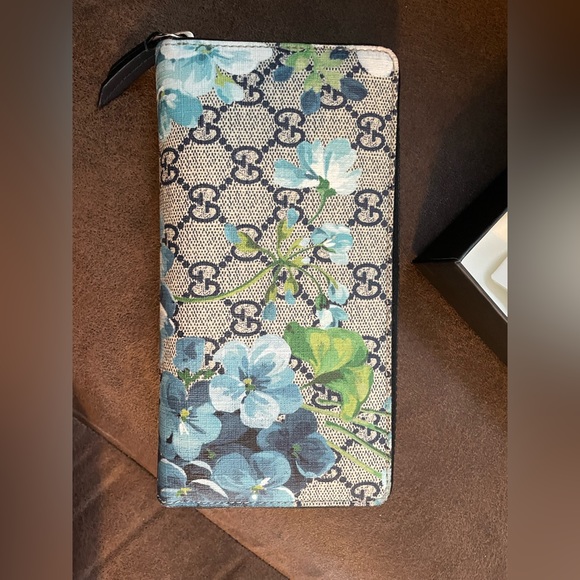 Gucci Blooms Large Wallet Blue - Picture 3 of 7